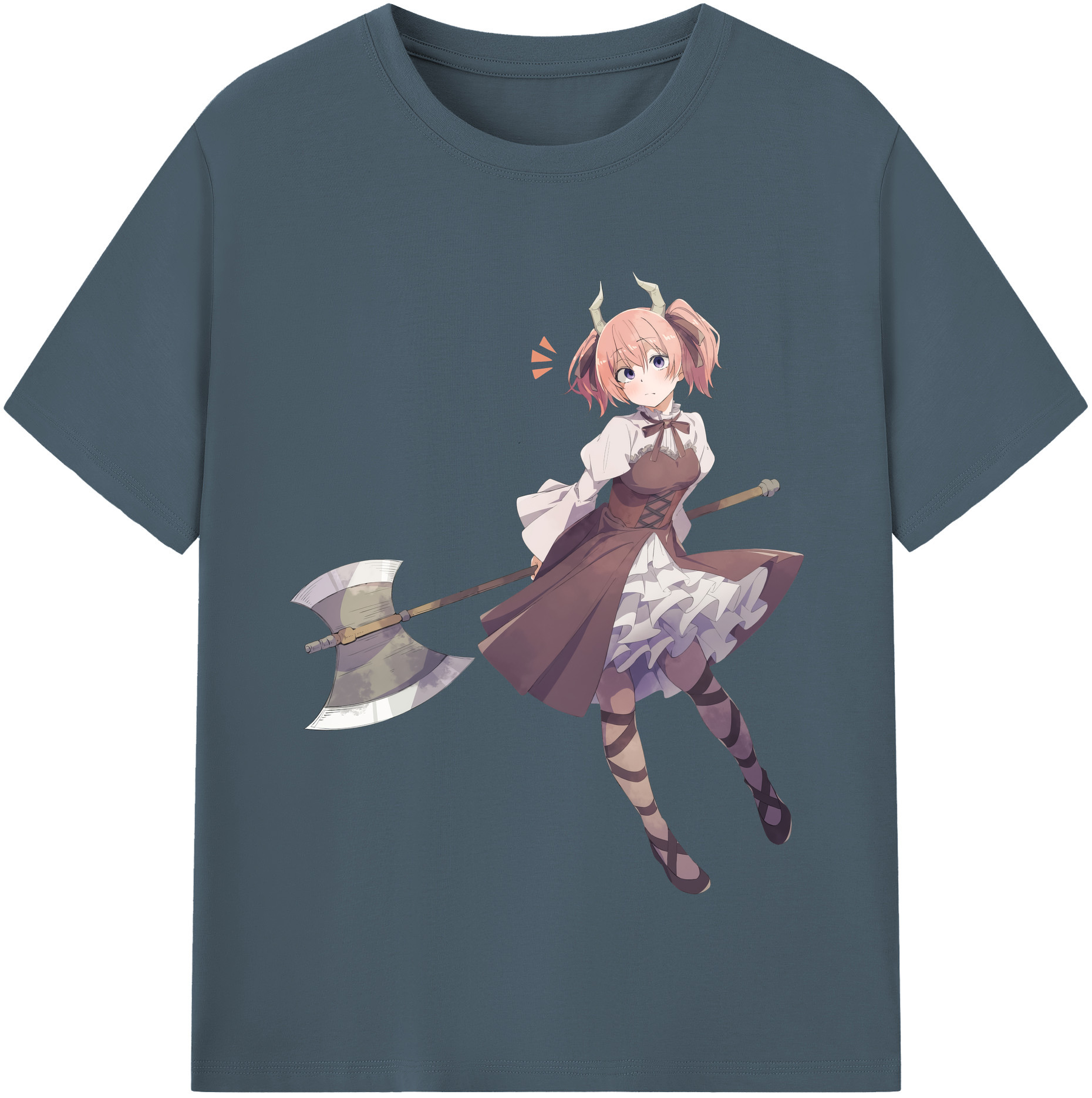 （画像用） 葬送のフリーレン Frieren 綿100％半袖Tシャツ（フロントプリント）